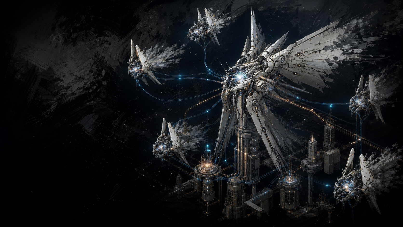 A principal Sephiroth and smaller Computing Nodes joined as one hosting system